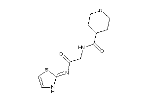 N-[2-keto-2-(4-thiazolin-2-ylideneamino)ethyl]tetrahydropyran-4-carboxamide