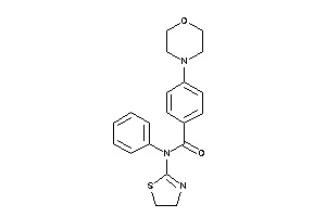 4-morpholino-N-phenyl-N-(2-thiazolin-2-yl)benzamide