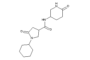 1-cyclohexyl-5-keto-N-(6-keto-3-piperidyl)pyrrolidine-3-carboxamide