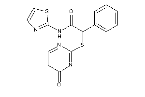 2-[(4-keto-5H-pyrimidin-2-yl)thio]-2-phenyl-N-thiazol-2-yl-acetamide