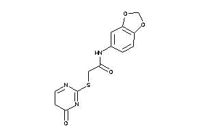 N-(1,3-benzodioxol-5-yl)-2-[(4-keto-5H-pyrimidin-2-yl)thio]acetamide