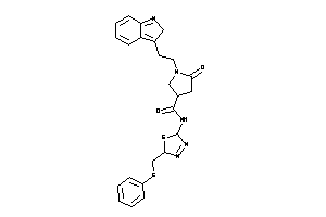 Image of 1-[2-(2H-indol-3-yl)ethyl]-5-keto-N-[5-[(phenylthio)methyl]-2,5-dihydro-1,3,4-thiadiazol-2-yl]pyrrolidine-3-carboxamide