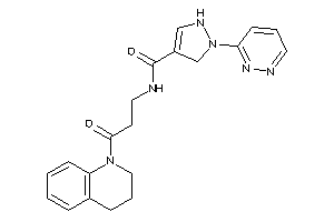 Image of N-[3-(3,4-dihydro-2H-quinolin-1-yl)-3-keto-propyl]-1-pyridazin-3-yl-3-pyrazoline-4-carboxamide