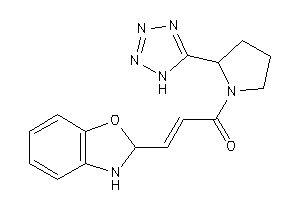 3-(2,3-dihydro-1,3-benzoxazol-2-yl)-1-[2-(1H-tetrazol-5-yl)pyrrolidino]prop-2-en-1-one