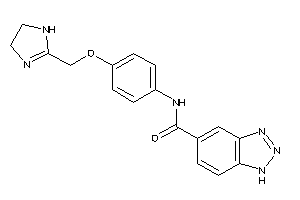 N-[4-(2-imidazolin-2-ylmethoxy)phenyl]-1H-benzotriazole-5-carboxamide