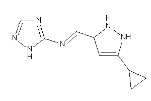 Image of (5-cyclopropyl-3-pyrazolin-3-yl)methylene-(1H-1,2,4-triazol-5-yl)amine