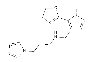 [5-(2,3-dihydrofuran-5-yl)-1H-pyrazol-4-yl]methyl-(3-imidazol-1-ylpropyl)amine