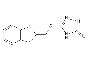 Image of 3-(2,3-dihydro-1H-benzimidazol-2-ylmethylthio)-1,4-dihydro-1,2,4-triazol-5-one