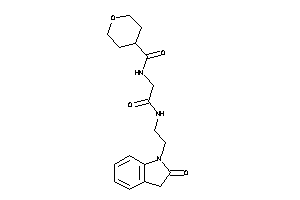 N-[2-keto-2-[2-(2-ketoindolin-1-yl)ethylamino]ethyl]tetrahydropyran-4-carboxamide