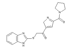 2-(1H-benzimidazol-2-ylthio)-1-[5-(pyrrolidine-1-carbonyl)-2H-pyrrol-3-yl]ethanone