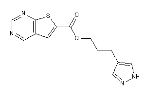 Thieno[2,3-d]pyrimidine-6-carboxylic Acid 3-(1H-pyrazol-4-yl)propyl Ester