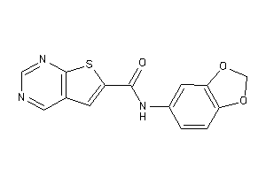 N-(1,3-benzodioxol-5-yl)thieno[2,3-d]pyrimidine-6-carboxamide