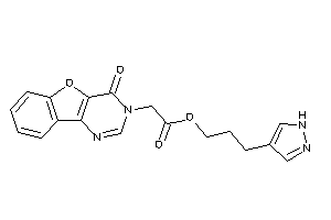 2-(4-ketobenzofuro[3,2-d]pyrimidin-3-yl)acetic Acid 3-(1H-pyrazol-4-yl)propyl Ester