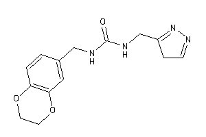 1-(2,3-dihydro-1,4-benzodioxin-6-ylmethyl)-3-(4H-pyrazol-3-ylmethyl)urea