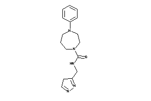 4-phenyl-N-(4H-pyrazol-3-ylmethyl)-1,4-diazepane-1-carboxamide