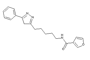 N-[5-(5-phenyl-4H-pyrazol-3-yl)pentyl]-3-furamide