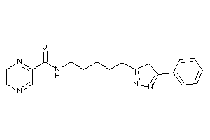 N-[5-(5-phenyl-4H-pyrazol-3-yl)pentyl]pyrazinamide