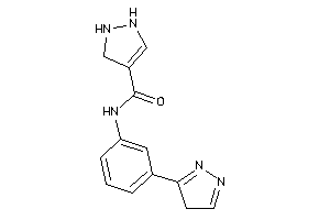 N-[3-(4H-pyrazol-3-yl)phenyl]-3-pyrazoline-4-carboxamide