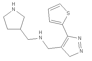 Pyrrolidin-3-ylmethyl-[[5-(2-thienyl)-3H-pyrazol-4-yl]methyl]amine