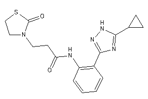 N-[2-(5-cyclopropyl-1H-1,2,4-triazol-3-yl)phenyl]-3-(2-ketothiazolidin-3-yl)propionamide