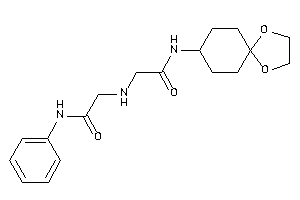 2-[(2-anilino-2-keto-ethyl)amino]-N-(1,4-dioxaspiro[4.5]decan-8-yl)acetamide