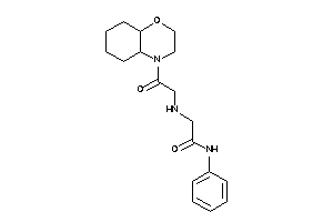 2-[[2-(2,3,4a,5,6,7,8,8a-octahydrobenzo[b][1,4]oxazin-4-yl)-2-keto-ethyl]amino]-N-phenyl-acetamide