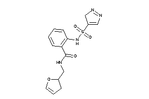 N-(2,3-dihydrofuran-2-ylmethyl)-2-(3H-pyrazol-4-ylsulfonylamino)benzamide