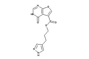 4-keto-3H-furo[2,3-d]pyrimidine-5-carboxylic Acid 3-(1H-pyrazol-4-yl)propyl Ester