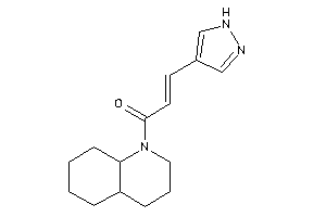 1-(3,4,4a,5,6,7,8,8a-octahydro-2H-quinolin-1-yl)-3-(1H-pyrazol-4-yl)prop-2-en-1-one