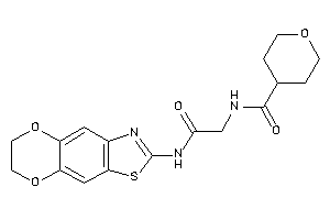 N-[2-(6,7-dihydro-[1,4]dioxino[2,3-f][1,3]benzothiazol-2-ylamino)-2-keto-ethyl]tetrahydropyran-4-carboxamide