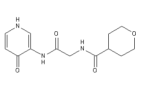 N-[2-keto-2-[(4-keto-1H-pyridin-3-yl)amino]ethyl]tetrahydropyran-4-carboxamide