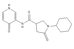 1-cyclohexyl-5-keto-N-(4-keto-1H-pyridin-3-yl)pyrrolidine-3-carboxamide