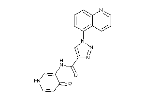 N-(4-keto-1H-pyridin-3-yl)-1-(5-quinolyl)triazole-4-carboxamide