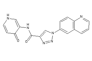 N-(4-keto-1H-pyridin-3-yl)-1-(6-quinolyl)triazole-4-carboxamide