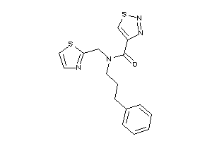 N-(3-phenylpropyl)-N-(thiazol-2-ylmethyl)thiadiazole-4-carboxamide