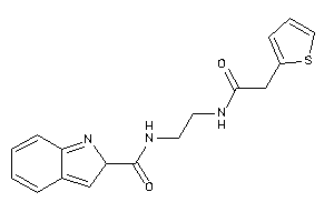 N-[2-[[2-(2-thienyl)acetyl]amino]ethyl]-2H-indole-2-carboxamide