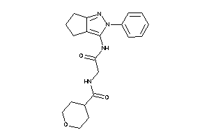 N-[2-keto-2-[(2-phenyl-5,6-dihydro-4H-cyclopenta[c]pyrazol-3-yl)amino]ethyl]tetrahydropyran-4-carboxamide