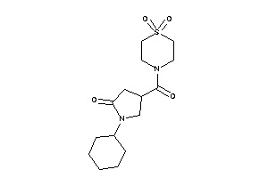 1-cyclohexyl-4-(1,1-diketo-1,4-thiazinane-4-carbonyl)-2-pyrrolidone