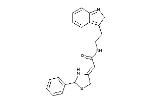 N-[2-(2H-indol-3-yl)ethyl]-2-(2-phenylthiazolidin-4-ylidene)acetamide