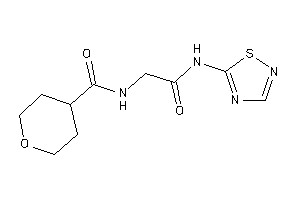 N-[2-keto-2-(1,2,4-thiadiazol-5-ylamino)ethyl]tetrahydropyran-4-carboxamide