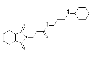 N-[3-(cyclohexylamino)propyl]-3-(1,3-diketo-3a,4,5,6,7,7a-hexahydroisoindol-2-yl)propionamide