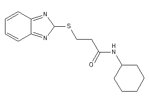 3-(2H-benzimidazol-2-ylthio)-N-cyclohexyl-propionamide