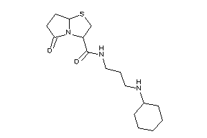 Image of N-[3-(cyclohexylamino)propyl]-5-keto-3,6,7,7a-tetrahydro-2H-pyrrolo[2,1-b]thiazole-3-carboxamide