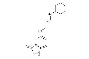 N-[3-(cyclohexylamino)propyl]-2-(2,5-diketoimidazolidin-1-yl)acetamide
