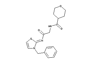 N-[2-[(3-benzyl-4-thiazolin-2-ylidene)amino]-2-keto-ethyl]tetrahydropyran-4-carboxamide