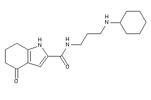 N-[3-(cyclohexylamino)propyl]-4-keto-1,5,6,7-tetrahydroindole-2-carboxamide