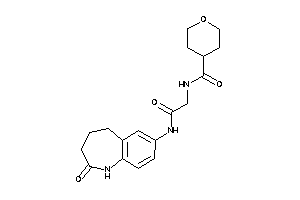 Image of N-[2-keto-2-[(2-keto-1,3,4,5-tetrahydro-1-benzazepin-7-yl)amino]ethyl]tetrahydropyran-4-carboxamide
