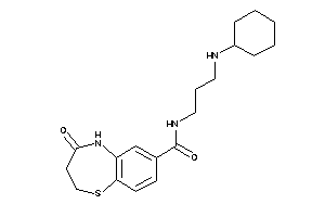 N-[3-(cyclohexylamino)propyl]-4-keto-3,5-dihydro-2H-1,5-benzothiazepine-7-carboxamide