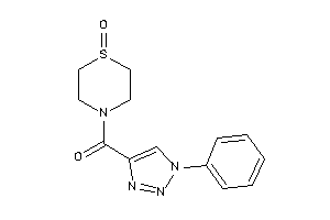 Image of (1-keto-1,4-thiazinan-4-yl)-(1-phenyltriazol-4-yl)methanone