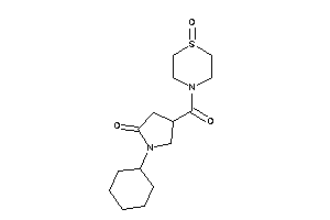 Image of 1-cyclohexyl-4-(1-keto-1,4-thiazinane-4-carbonyl)-2-pyrrolidone